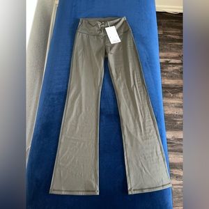NWT Gray/green flare leg pants size small